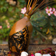 Brown and Black Ceramic Vase