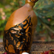 Brown and Black Ceramic Vase