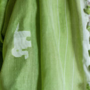 Jamdani scarf with elephant motif