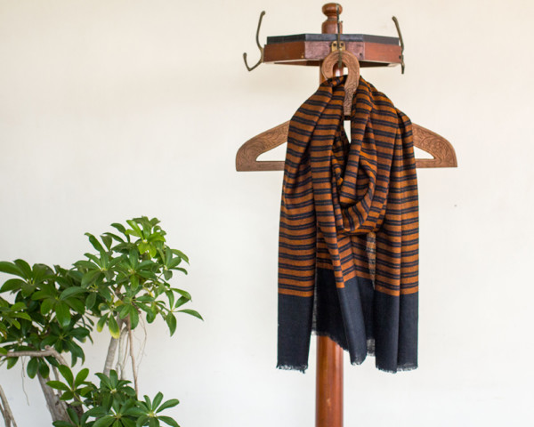 pashmina-wool-scarf-brown-stripes