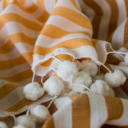 SCARF – BENGAL HANDLOOM Organic COTTON | BROWN STRIPES CU