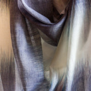 SCARF – BENGAL HANDLOOM COTTON | IKKAT grey blue