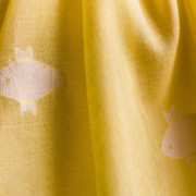 SCARF – JAMDANI | ANIMAL MOTIF | FISH Yellow