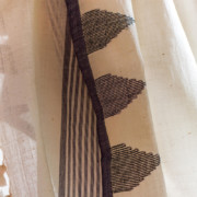 SCARF – JAMDANI | BLACK TEMPLE