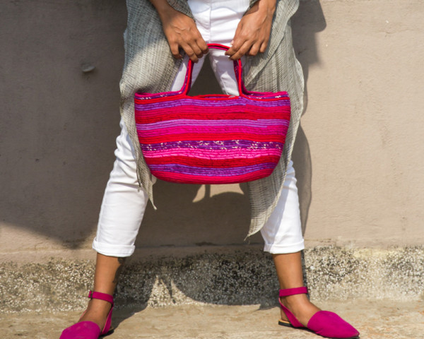 Tote bag, Recycle fabric, bag, handbag, basket, made in India, handmade, handicraft