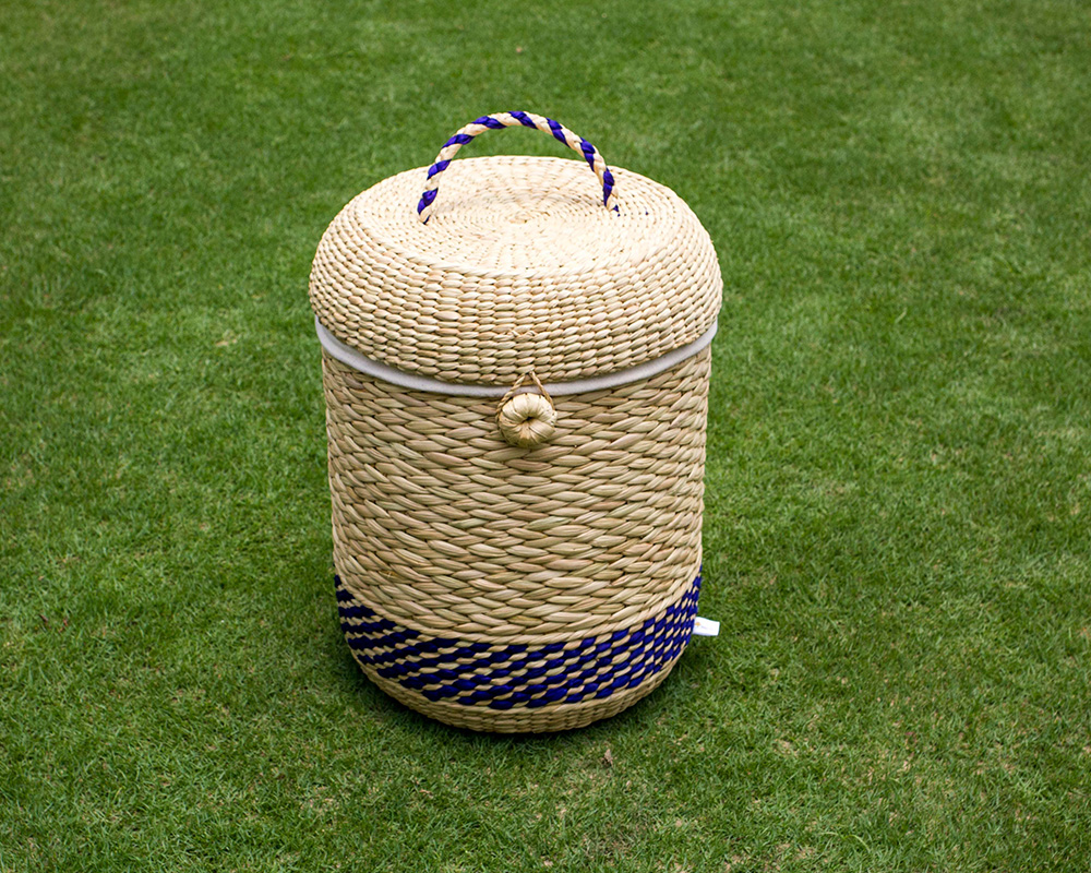 Natural Fibre Laundry Basket Kopai Paar Indian Craft Store