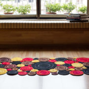 Upcycled fabric rug, Recycled fabric rug, floor rug, fabric runner, handicraft from India