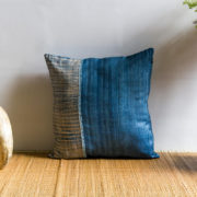 Silk cushion, Embroidery cushion, Throw pillow cover, cushion, made in india, handicraft, handmade, Blue cushion, designer cushion, handloom cushion