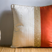 Silk cushion, Throw pillow cover, cushion, made in india, handicraft, handmade, polka cushion, designer cushion, handloom cushion