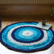 Upcycled fabric rug, Recycled fabric rug, floor rug, fabric rug, handicraft from India