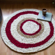 Upcycled fabric rug, Recycled fabric rug, floor rug, fabric rug, handicraft from India