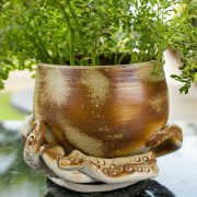 ceramic animal planter - studio pottery, indian pottery, handmade, octopus planter