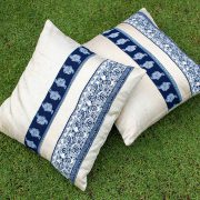 Kopai Paar handmade cushion orange cross set