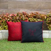Kopai Paar handmade cushion orange cross set