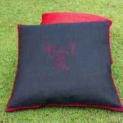 Kopai Paar handmade cushion orange cross set