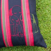 Kopai Paar handmade cushion orange cross set