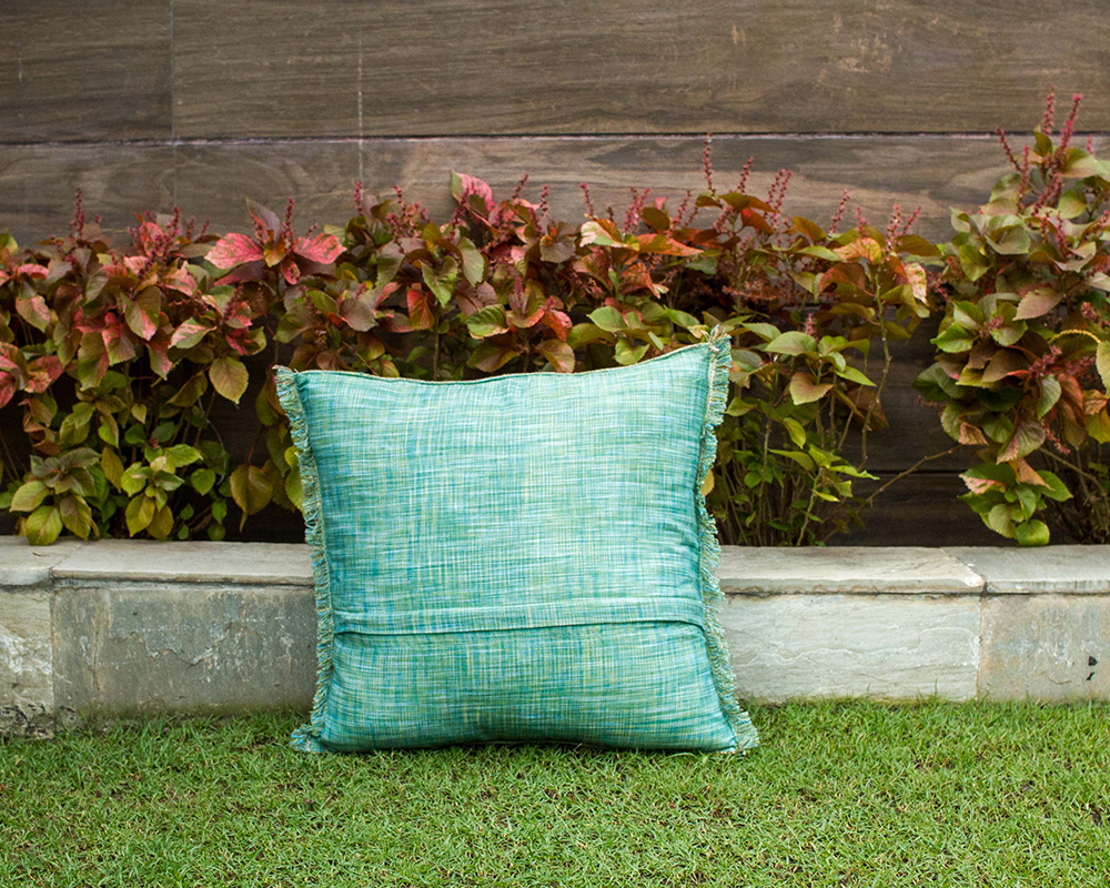 Handloom Cushion Jute Indulgence Set Kopai Paar Indian Craft Store