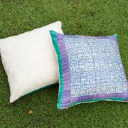 Kopai Paar handmade cushion orange cross set
