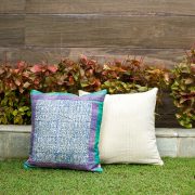 Kopai Paar handmade cushion orange cross set