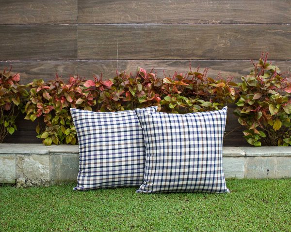Kopai Paar handmade cushion orange cross set