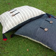 Kopai Paar handmade cushion orange cross set