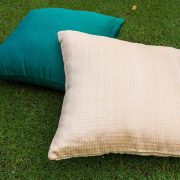 Kopai Paar handmade cushion orange cross set