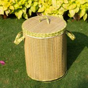 Madur Kathi Basket, Laundry Basket, Natural Fibre Basket, handwoven Basket, Indian handicraft, Crafts of India, Kopai-Paar, Organic Laundry basket